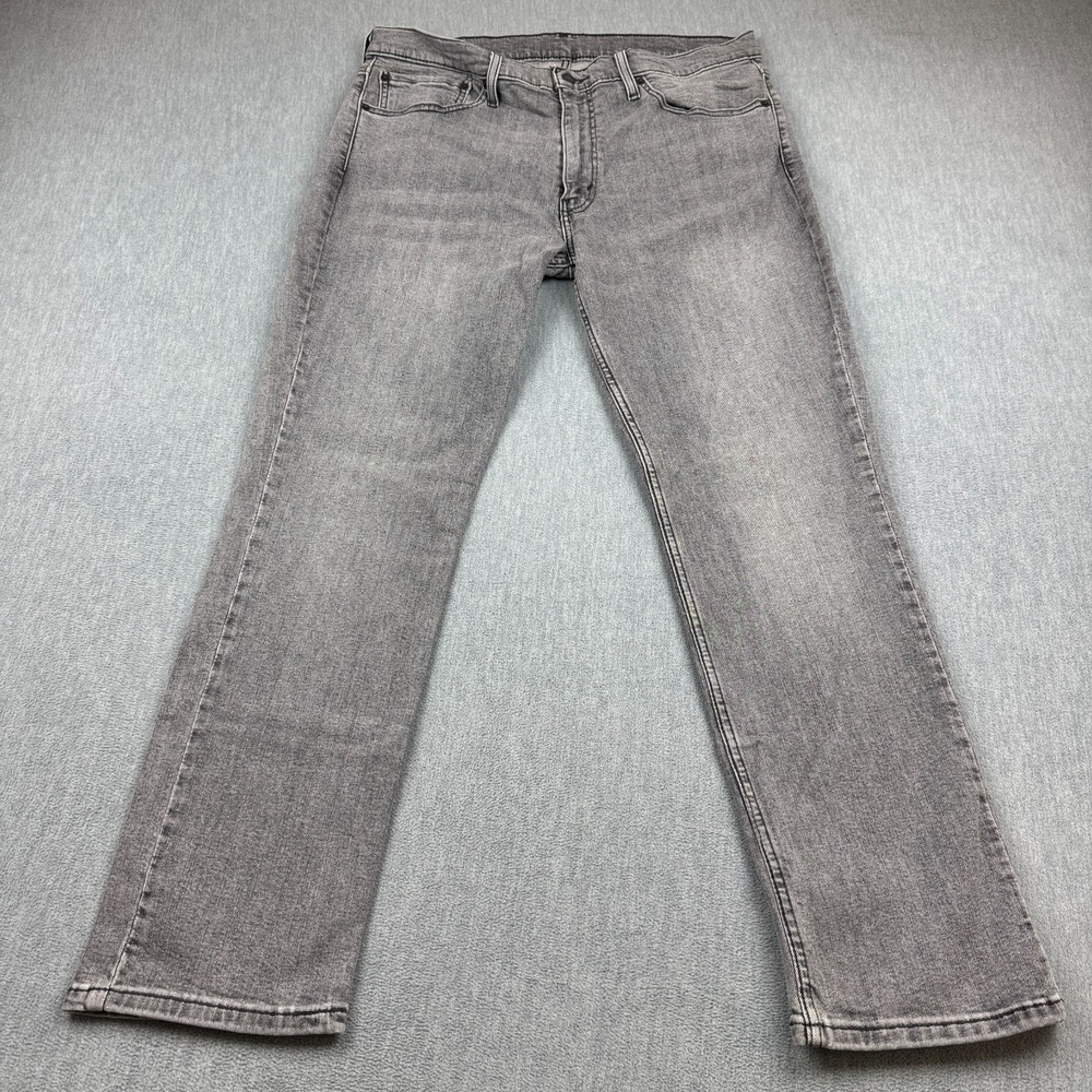Levis 511 Jeans Mens 36x30 Gray Slim Fit Utility Straight Denim Pants Workwear‎